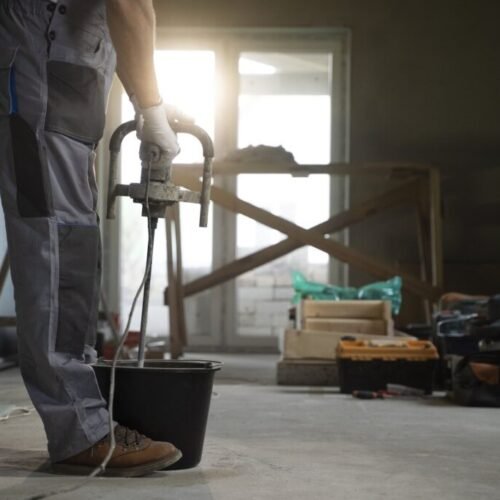Renovation site in Philadelphia before a post construction cleaning